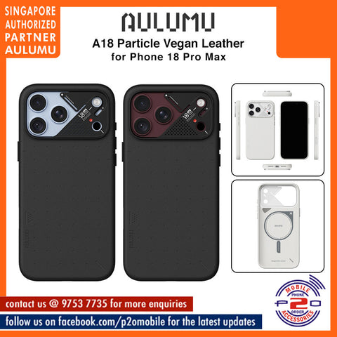 Aulumu A18 Particle Vegan Leather Case for iPhone 18 Pro Max / 18 Pro / 17 Pro Max / 17 Pro