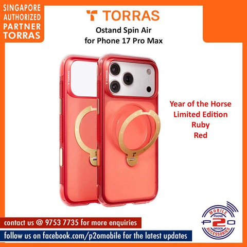 Torras Ostand Spin Air Year of the Horse Limited Edition for iPhone 17 Pro Max / 17 Pro