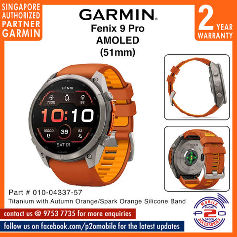 Garmin Fenix 9 Pro (51mm) - Premium Multisport GPS Smartwatch