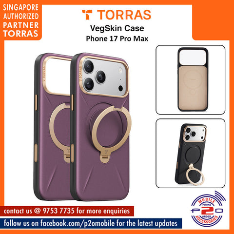 Torras Ostand Q3 VegSkin case for iPhone 17 Pro Max / 17 Pro
