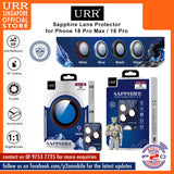URR Sapphire PVDSS (GIA certified) Camera Lens Glass for iPhone 18 Pro Max / 18 Pro