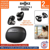 Shokz OpenDots 2 (E320-ST) Open-Ear Clip-On Design True Wireless Earbuds