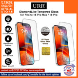 URR DiamondLIKE 0.15mm Ultra Slim Crystal Clear Tempered Glass for iPhone 18 Pro Max / 18 Pro