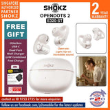 Shokz OpenDots 2 (E320-ST) Open-Ear Clip-On Design True Wireless Earbuds