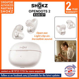Shokz OpenDots 2 (E320-ST) Open-Ear Clip-On Design True Wireless Earbuds