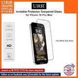 URR Invisible Protector Clear 2.5D Full Tempered Glass for iPhone 18 Pro Max / 18 Pro