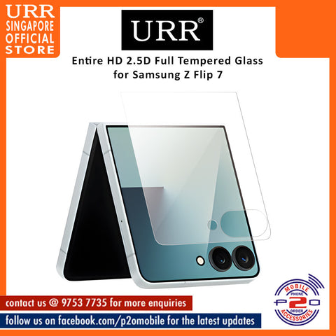 URR Entire HD Glass 2.5D Full Tempered Glass for Samsung Galaxy Z Flip 7