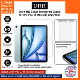 URR Ultra HD Glass 2.5D Full Tempered Glass for iPd Pro 11" (M5/M4) 2025/2024