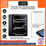 URR Ultra HD Glass 2.5D Full Tempered Glass for iPd Pro 13" (M5/M4) 2025/2024