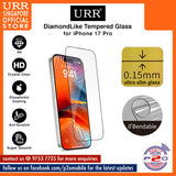 URR DiamondLIKE 0.15mm Ultra Slim Crystal Clear Tempered Glass for iPhone 17 Pro Max / 17 Pro