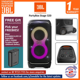 JBL PartyBox Stage 320 Portable Bluetooth party speaker with light effects