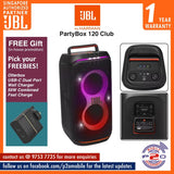 JBL PartyBox Club 120 Portable Bluetooth party speaker with light effects