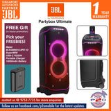 JBL PartyBox Ultimate Massive party speaker with powerful sound, multi-dimensional lightshow, and splashproof design