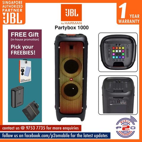 JBL PartyBox 1000 Powerful Bluetooth Party Speaker with Full Panel Light Effects