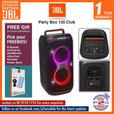 JBL PartyBox Club 120 Portable Bluetooth party speaker with light effects