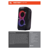 JBL PartyBox Club 120 Portable Bluetooth party speaker with light effects