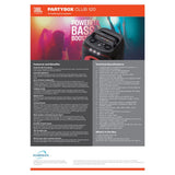 JBL PartyBox Club 120 Portable Bluetooth party speaker with light effects