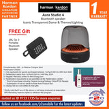 Harman Kardon Aura Studio 4 Bluetooth speaker with iconic transparent dome and themed lighting