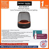 Harman Kardon Aura Studio 4 Bluetooth speaker with iconic transparent dome and themed lighting