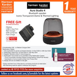 Harman Kardon Aura Studio 4 Bluetooth speaker with iconic transparent dome and themed lighting