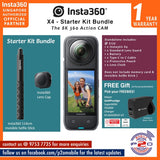 Insta360 X4 360 Action Camera Starter Kit Bundle