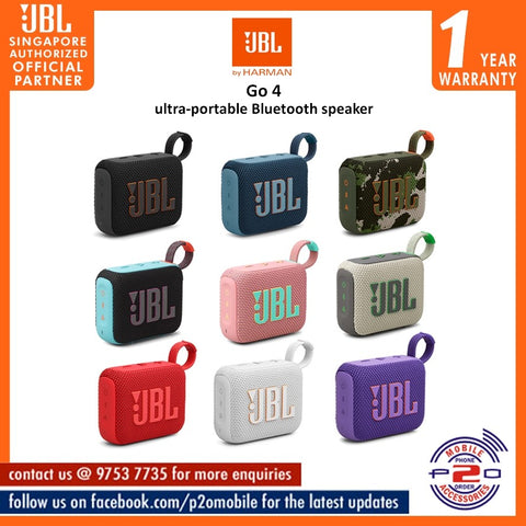 JBL GO 4 (JBL Go4) Ultra-Portable Bluetooth Speaker
