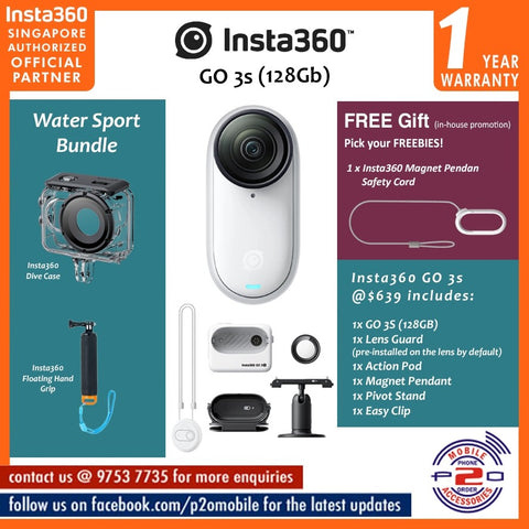 Insta360 GO 3S (128GB) Water Sport Kit Bundle / Insta360 GO3S (128GB) Water Sport Kit Bundle