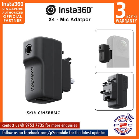 Insta360 X4 Mic Adaptor (CINSBBMC)