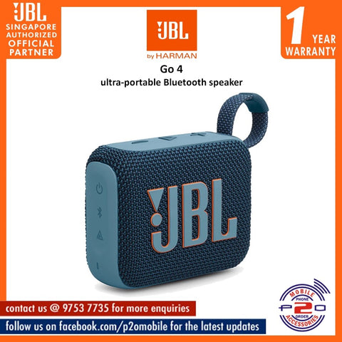 JBL GO 4 (JBL Go4) Ultra-Portable Bluetooth Speaker