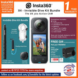 Insta360 X4 360 Action Camera - Invisible Dive Kit Bundle