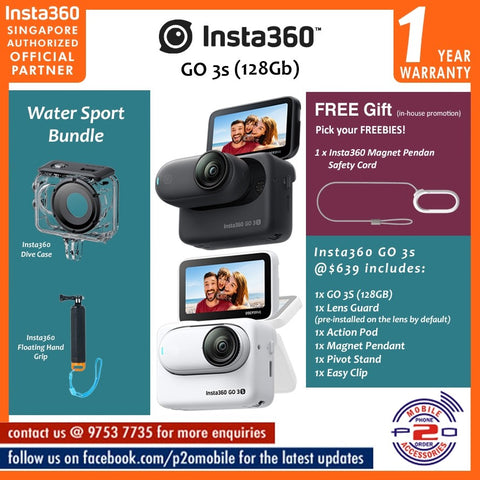 Insta360 GO 3S (128GB) Water Sport Kit Bundle / Insta360 GO3S (128GB) Water Sport Kit Bundle