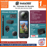 Insta360 X4 8K30fps 360 Action Camera - Ultimate Kit Bundle