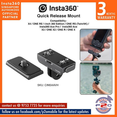 Insta360 Quick Release Mount, CINSAAVH