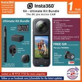 Insta360 X4 8K30fps 360 Action Camera - Ultimate Kit Bundle