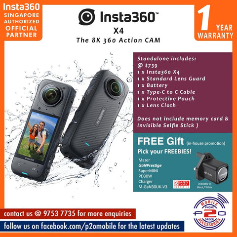 Insta360 X4 8K30fps 360 Action Camera