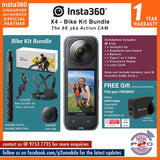 Insta360 X4 8K30fps 360 Action Camera - Bike Kit Bundle