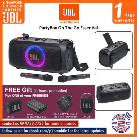 JBL PartyBox On the Go Essential Portable Party Speaker (JBL Partybox OTG Essential)