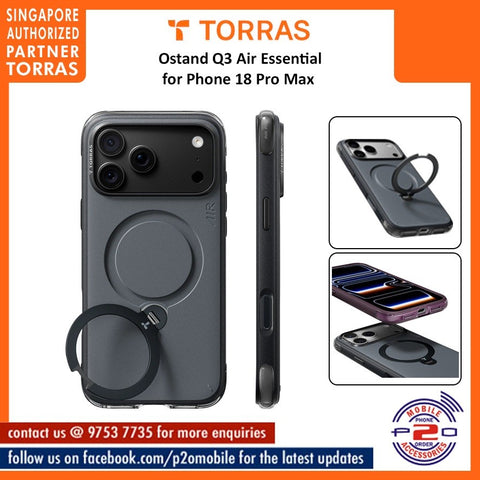 Torras Ostand Q3 Air Essential for iPhone 18 Pro Max / 18 Pro