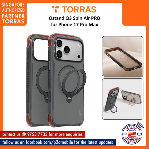 Torras Ostand Spin Air Pro for Phone 17 Pro Max / 17 Pro