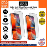 URR MATTE (Anti-Glare) 2.5D Full Tempered Glass for iPhone 18 Pro Max / 18 Pro